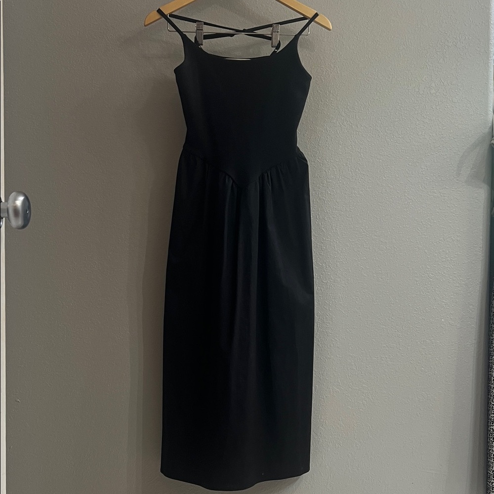 Madden Girl Black Midi Dress